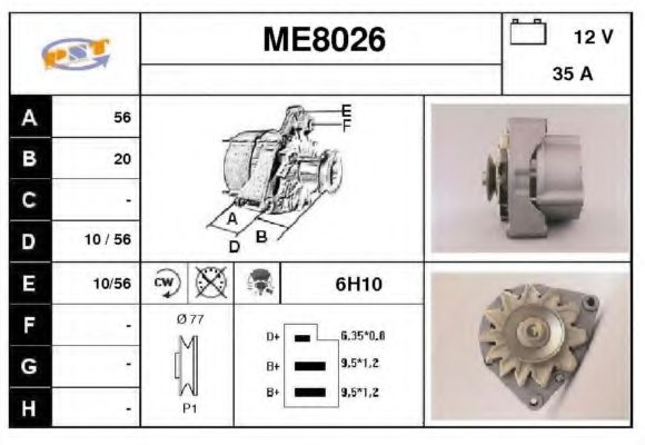 SNRA ME8026 Генератор для MERCEDES-BENZ SL (Мэрcэдэс-бэнз Сл) SNRA ME8026 Генератор для MERCEDES-BENZ SL (Мэрcэдэс-бэнз Сл)