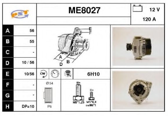 SNRA ME8027 Генератор для MERCEDES-BENZ CLK (Мэрcэдэс-бэнз Слк) SNRA ME8027 Генератор для MERCEDES-BENZ CLK (Мэрcэдэс-бэнз Слк)