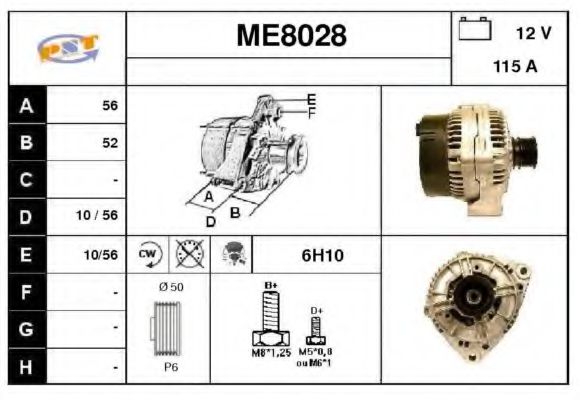SNRA ME8028 Генератор для MERCEDES-BENZ CLK (Мэрcэдэс-бэнз Слк) SNRA ME8028 Генератор для MERCEDES-BENZ CLK (Мэрcэдэс-бэнз Слк)