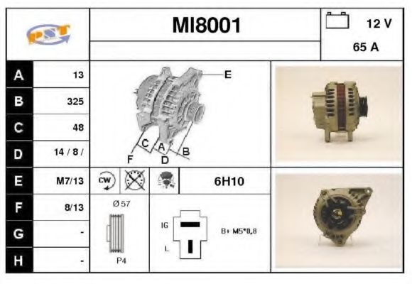 SNRA MI8001 Генератор для MITSUBISHI ETERNA III (Митсубиши/митсубиси Этэрна 3) SNRA MI8001 Генератор для MITSUBISHI ETERNA III (Митсубиши/митсубиси Этэрна 3)