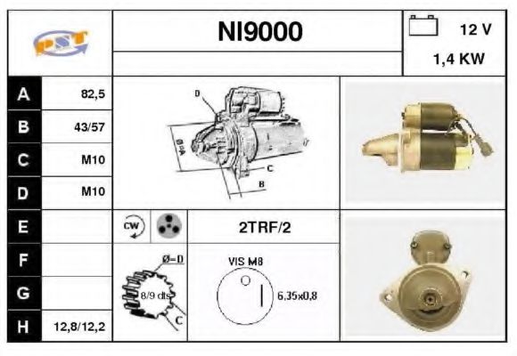 SNRA NI9000 Стартер для NISSAN PRIMERA LER (Ниссан Примера лэр) SNRA NI9000 Стартер для NISSAN PRIMERA LER (Ниссан Примера лэр)