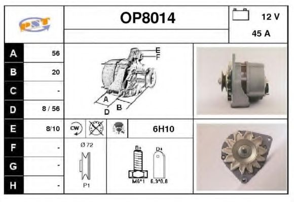 SNRA OP8014 Генератор для OPEL OLYMPIA A (Опель Олъмпиа а) SNRA OP8014 Генератор для OPEL OLYMPIA A (Опель Олъмпиа а)