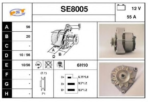 SNRA SE8005 Генератор для MERCEDES-BENZ SL (Мэрcэдэс-бэнз Сл) SNRA SE8005 Генератор для MERCEDES-BENZ SL (Мэрcэдэс-бэнз Сл)