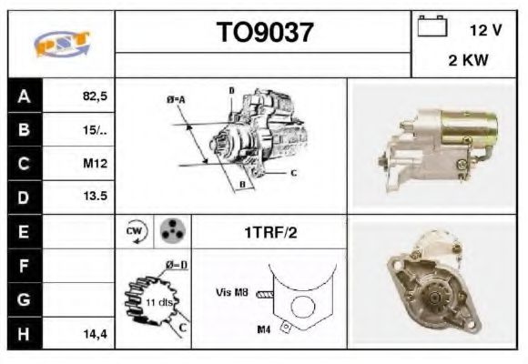 SNRA TO9037 Стартер для VOLKSWAGEN TARO (Фольксваген Таро) SNRA TO9037 Стартер для VOLKSWAGEN TARO (Фольксваген Таро)