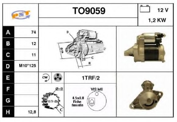 SNRA TO9059 Стартер для TOYOTA ECHO (Тойота/тоета Эчо) SNRA TO9059 Стартер для TOYOTA ECHO (Тойота/тоета Эчо)