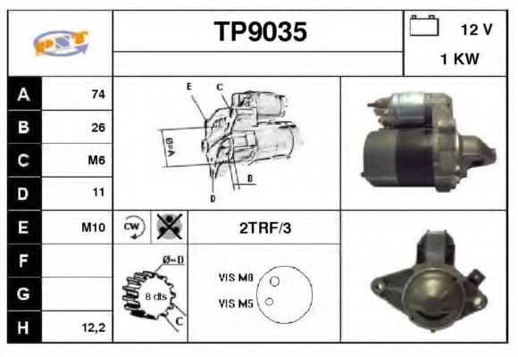 SNRA TP9035 Стартер 