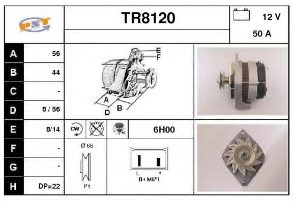 SNRA TR8120 Генератор для RENAULT ENCORE (Рено Энcорэ) SNRA TR8120 Генератор для RENAULT ENCORE (Рено Энcорэ)