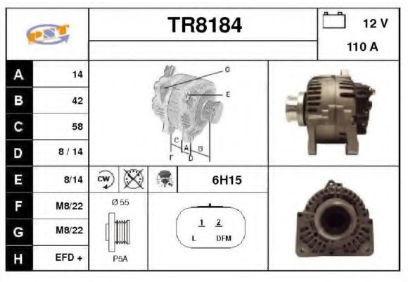 SNRA TR8184 Генератор для RENAULT GRAND SCNIC II (Рено Гранд сценик 2) SNRA TR8184 Генератор для RENAULT GRAND SCNIC II (Рено Гранд сценик 2)
