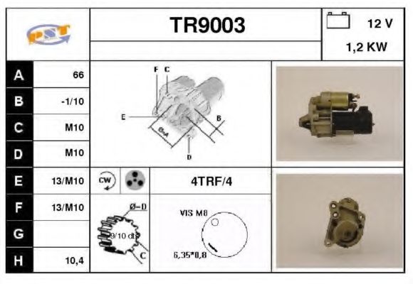 SNRA TR9003 Стартер 