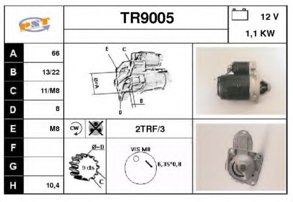 SNRA TR9005 Стартер 