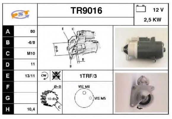 SNRA TR9016 Стартер для RENAULT SAFRANE (Рено Сафранэ) SNRA TR9016 Стартер для RENAULT SAFRANE (Рено Сафранэ)