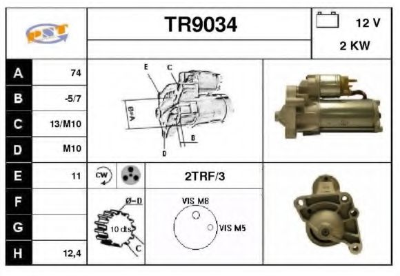 SNRA TR9034 Стартер 