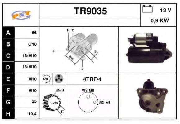 SNRA TR9035 Стартер 