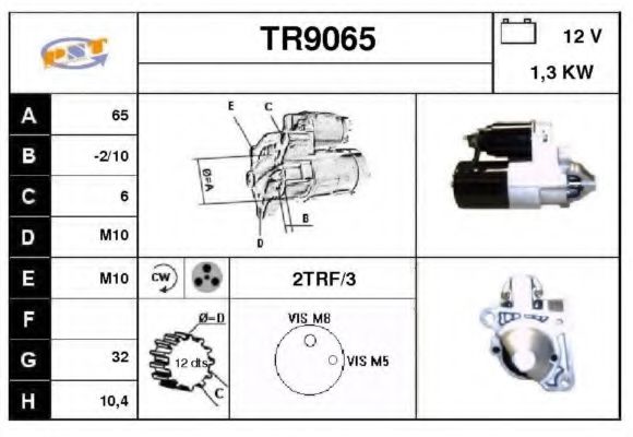 SNRA TR9065 Стартер 