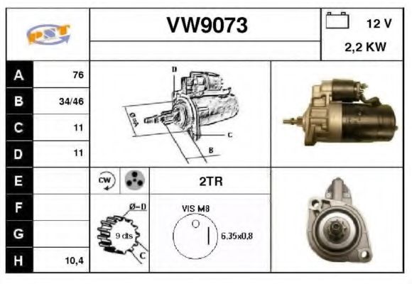 SNRA VW9073 Стартер для VOLKSWAGEN T4 MULTIVAN (Фольксваген Т4 мултиvан) SNRA VW9073 Стартер для VOLKSWAGEN T4 MULTIVAN (Фольксваген Т4 мултиvан)