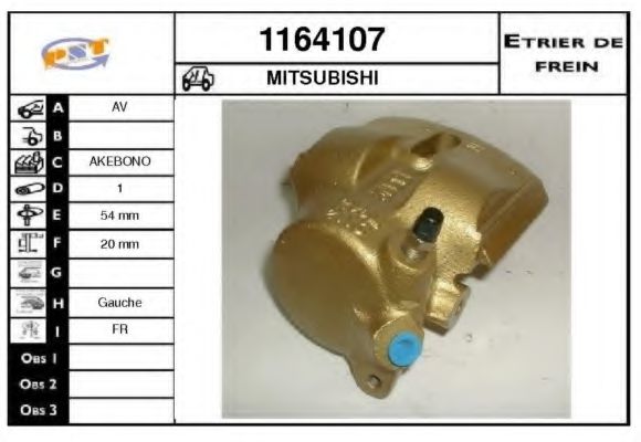 SNRA 1164107 Тормозной суппорт для MITSUBISHI PAJERO/SHOGUN (Митсубиши/митсубиси Пажэро/шогун) SNRA 1164107 Тормозной суппорт для MITSUBISHI PAJERO/SHOGUN (Митсубиши/митсубиси Пажэро/шогун)