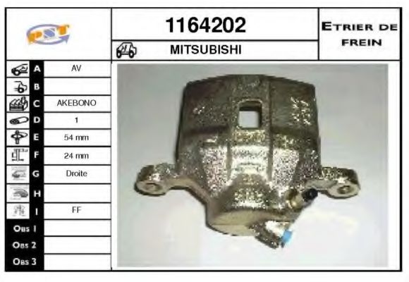 SNRA 1164202 Тормозной суппорт для MITSUBISHI ETERNA IV (Митсубиши/митсубиси Этэрна иv) SNRA 1164202 Тормозной суппорт для MITSUBISHI ETERNA IV (Митсубиши/митсубиси Этэрна иv)