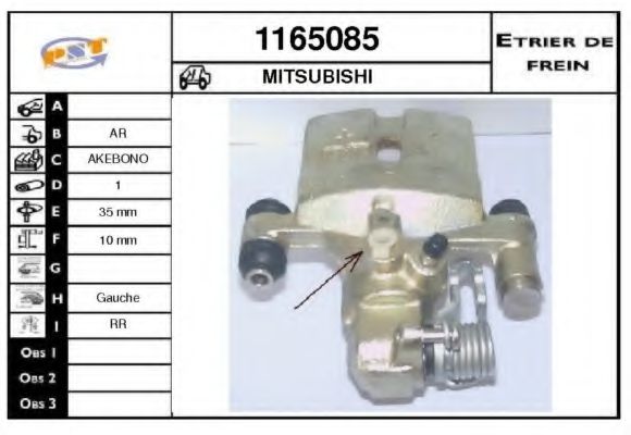 SNRA 1165085 Тормозной суппорт для MITSUBISHI ETERNA IV (Митсубиши/митсубиси Этэрна иv) SNRA 1165085 Тормозной суппорт для MITSUBISHI ETERNA IV (Митсубиши/митсубиси Этэрна иv)