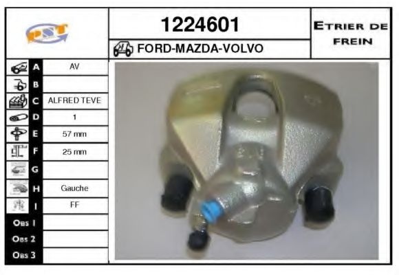 SNRA 1224601 Тормозной суппорт для FORD (Форд) SNRA 1224601 Тормозной суппорт для FORD (Форд)