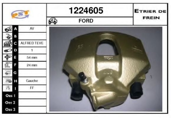 SNRA 1224605 Тормозной суппорт для FORD TRANSIT CONNECT (Форд Трансит cоннэcт) SNRA 1224605 Тормозной суппорт для FORD TRANSIT CONNECT (Форд Трансит cоннэcт)