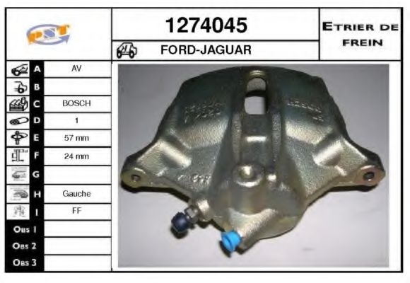SNRA 1274045 Тормозной суппорт для FORD (Форд) SNRA 1274045 Тормозной суппорт для FORD (Форд)