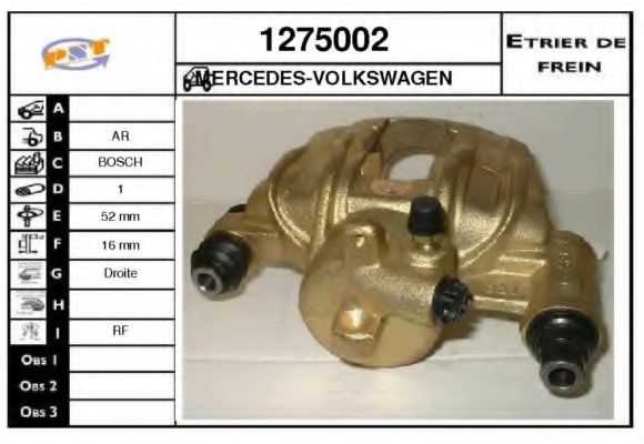 SNRA 1275002 Тормозной суппорт для MERCEDESBENZ (Мерседес бенц) SNRA 1275002 Тормозной суппорт для MERCEDESBENZ (Мерседес бенц)