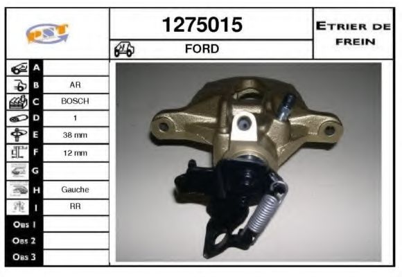 SNRA 1275015 Тормозной суппорт для FORD (Форд) SNRA 1275015 Тормозной суппорт для FORD (Форд)