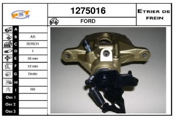 SNRA 1275016 Тормозной суппорт для FORD (Форд) SNRA 1275016 Тормозной суппорт для FORD (Форд)