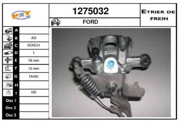 SNRA 1275032 Тормозной суппорт для FORD (Форд) SNRA 1275032 Тормозной суппорт для FORD (Форд)