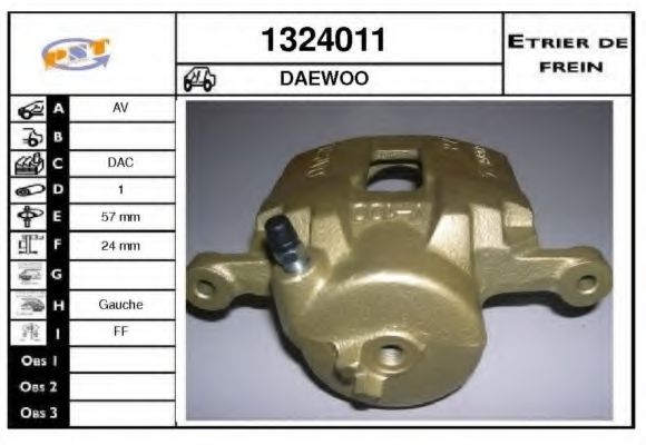 SNRA 1324011 Тормозной суппорт 
