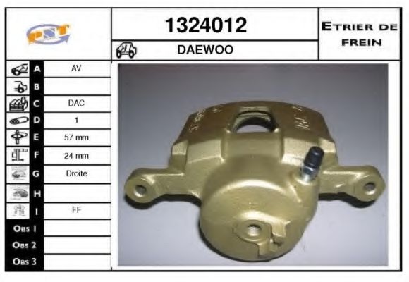 SNRA 1324012 Тормозной суппорт 