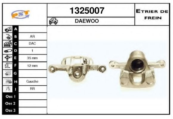 SNRA 1325007 Тормозной суппорт 