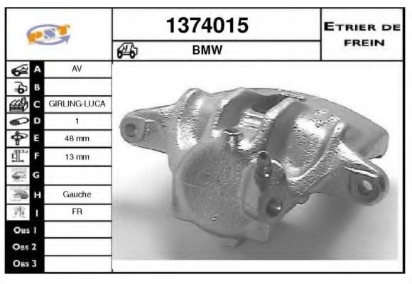 SNRA 1374015 Тормозной суппорт 