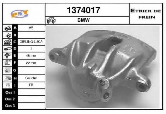 SNRA 1374017 Тормозной суппорт 