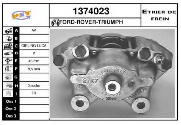 SNRA 1374023 Тормозной суппорт 