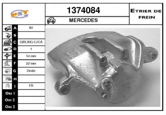 SNRA 1374084 Тормозной суппорт 