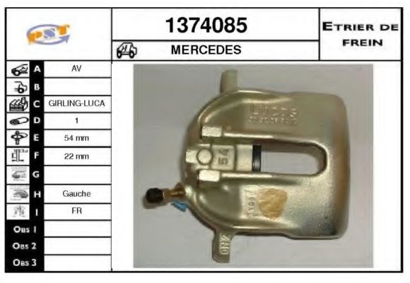 SNRA 1374085 Тормозной суппорт 