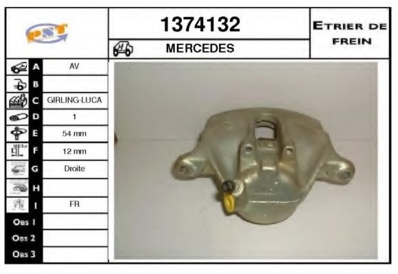 SNRA 1374132 Тормозной суппорт для MERCEDES-BENZ E-CLASS (Мэрcэдэс-бэнз Е класс) SNRA 1374132 Тормозной суппорт для MERCEDES-BENZ E-CLASS (Мэрcэдэс-бэнз Е класс)