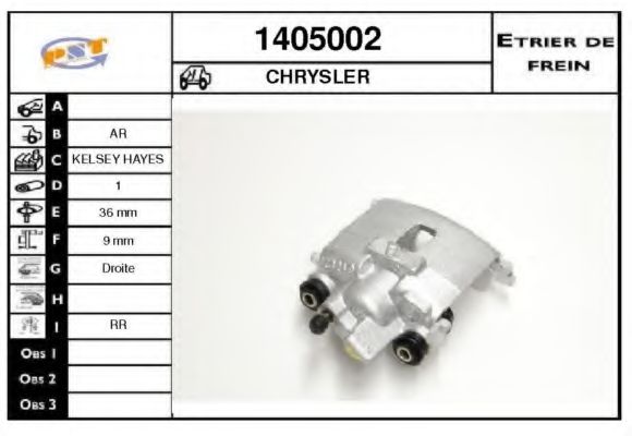 SNRA 1405002 Тормозной суппорт 