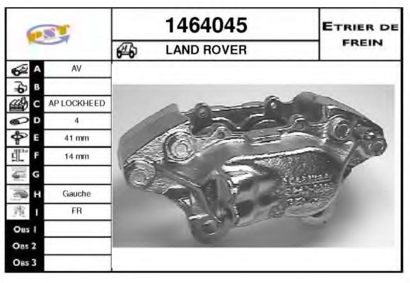 SNRA 1464045 Тормозной суппорт 