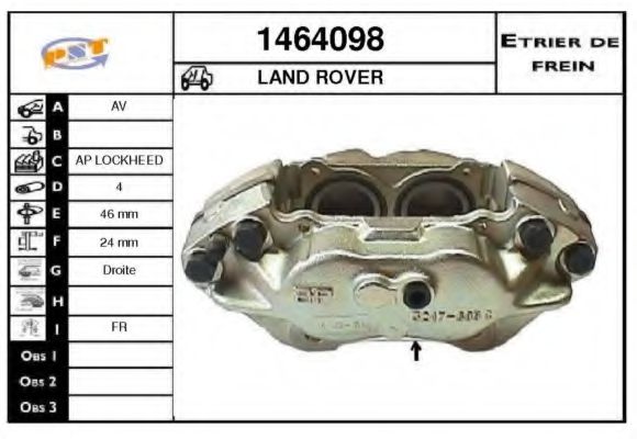 SNRA 1464098 Тормозной суппорт 