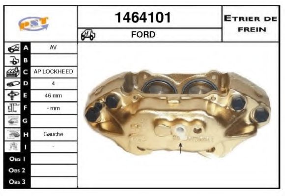 SNRA 1464101 Тормозной суппорт 