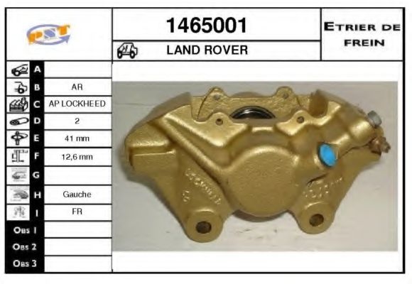 SNRA 1465001 Тормозной суппорт 