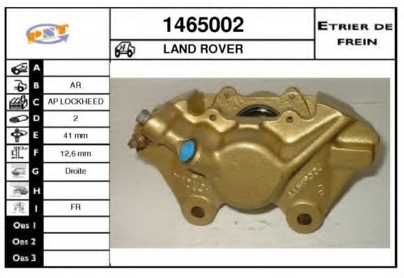 SNRA 1465002 Тормозной суппорт 