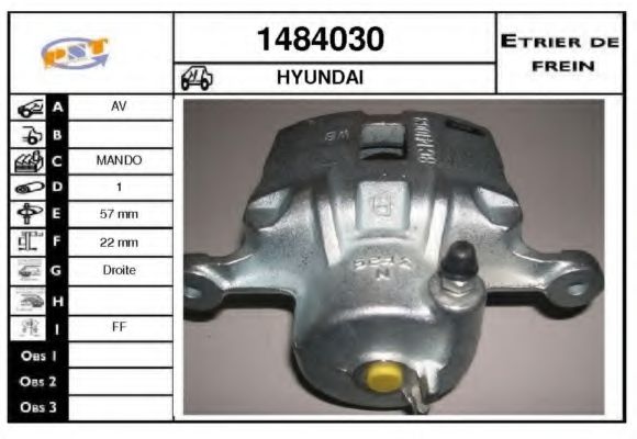 SNRA 1484030 Тормозной суппорт для HYUNDAI SONATA III (Хендай Соната 3) SNRA 1484030 Тормозной суппорт для HYUNDAI SONATA III (Хендай Соната 3)