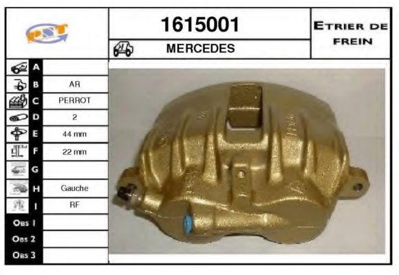 SNRA 1615001 Тормозной суппорт для MERCEDESBENZ (Мерседес бенц) SNRA 1615001 Тормозной суппорт для MERCEDESBENZ (Мерседес бенц)