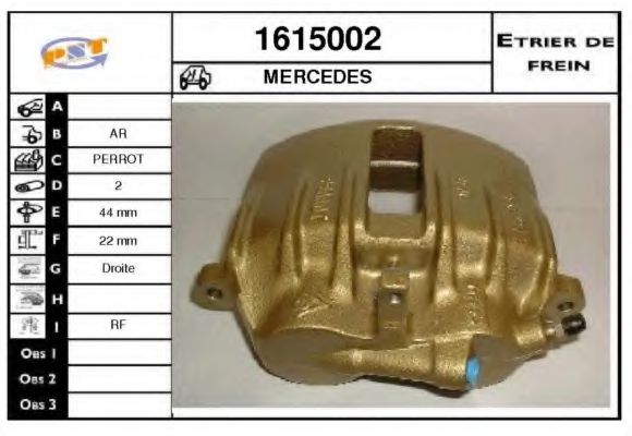 SNRA 1615002 Тормозной суппорт для MERCEDESBENZ (Мерседес бенц) SNRA 1615002 Тормозной суппорт для MERCEDESBENZ (Мерседес бенц)