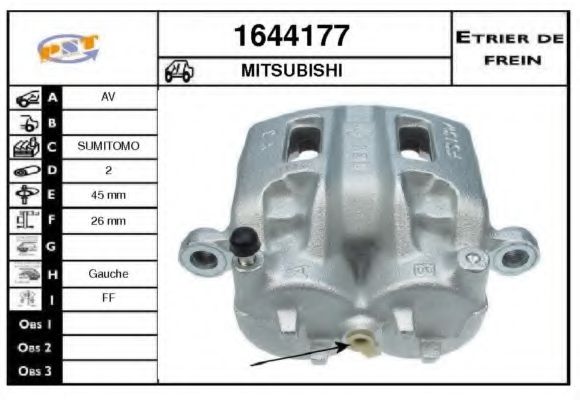 SNRA 1644177 Тормозной суппорт 