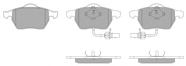 FREMAX FBP-0876-01 Тормозные колодки для VOLKSWAGEN (Фольксваген) FREMAX FBP-0876-01 Тормозные колодки для VOLKSWAGEN (Фольксваген)
