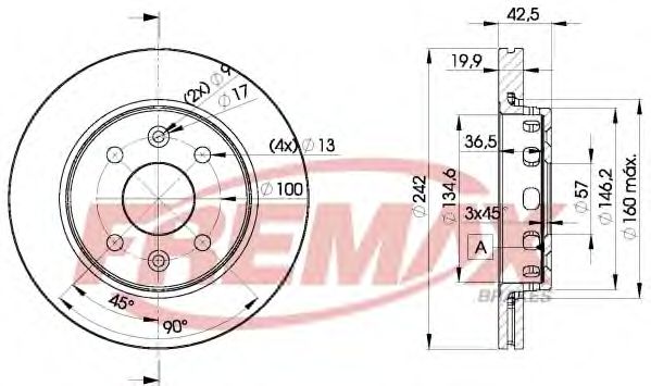 FREMAX BD-3253 Тормозной диск для KIA MENTOR (Киа Мэнтор) FREMAX BD-3253 Тормозной диск для KIA MENTOR (Киа Мэнтор)